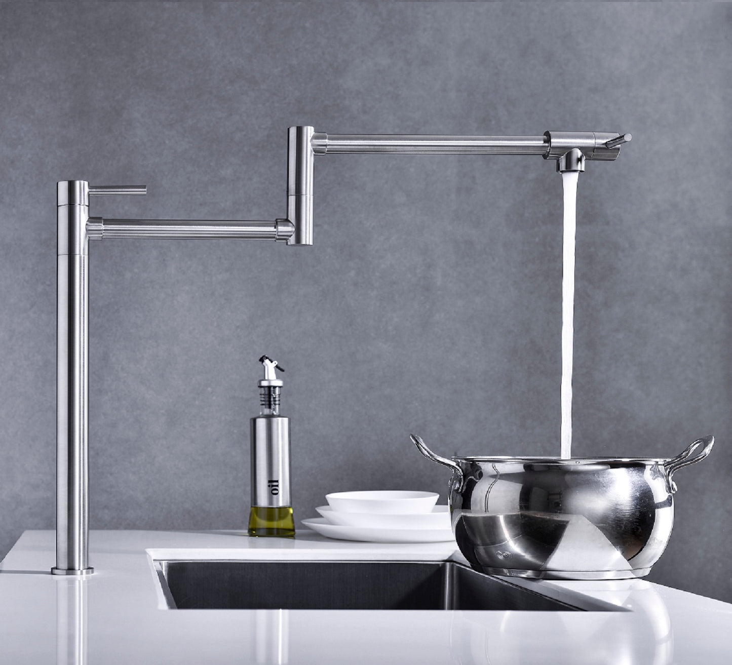 Pot Shaped Filling Faucet With Extended Handle