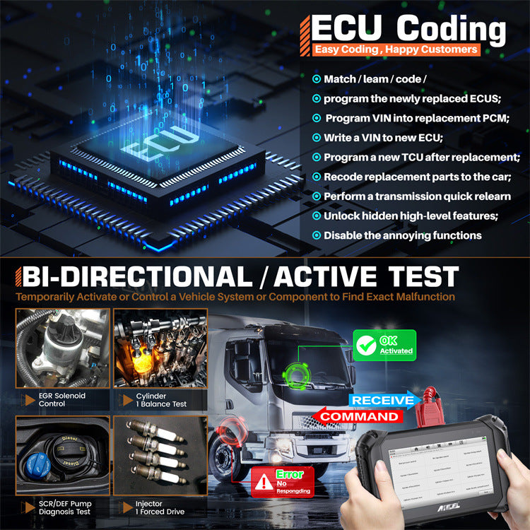 V5HD Truck Diagnostic Tool Mechanical Scanner