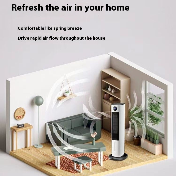 Integrated Water Cooling Fan Mechanical Remote Control Dual-use