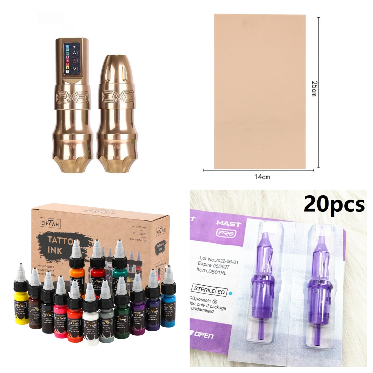 Dual Battery Tattoo Machine Wireless Tattoo Pen Battery Pen Cutting All-in-one Machine