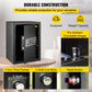 Safe Box, 2.1 CU.FT Fingerprint Safe Box For Money  2 Keys & Digital Keypad, Q235 Steel Safe Box For Storing Cash, Jewelry, Pistols, Documents, Watches In Home & Office & Hotel