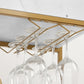 6-Tier Bar Cart, Slide Bar Serving Cart, Retro Style Wine Cart For Kitchen, Beverage Cart With Wine Rack And Glass Holder, Rolling Drink Trolley For Living Room, Dining Room