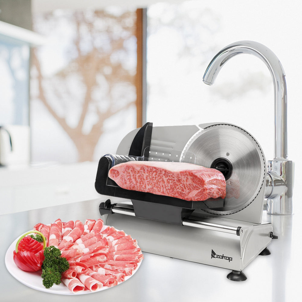 SL526 110V 150W 7.5-inch Semi-automatic Belt Driven Household Slicer
