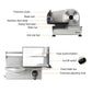 SL526 110V 150W 7.5-inch Semi-automatic Belt Driven Household Slicer