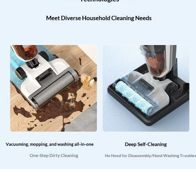 Floor Washing Machine With Mopping And Suction Three-in-one For Home Use