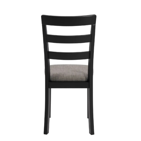 Farmhouse Style Dining Chairs Set Of 2, Wooden Kitchen Chairs, Solid Wood Legs, High Ladder Back, Non-Slip Foot Pads, Sturdy Design, 275lbs Capacity   Perfect For Dining Room Or Kitchen
