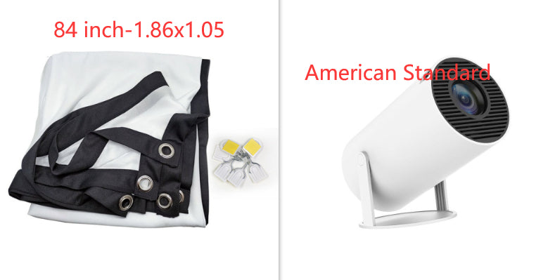 Portable Projector Small Straight Projector For Home Use 180 Degrees Projection Angle Automatic Focus Home Video Projector