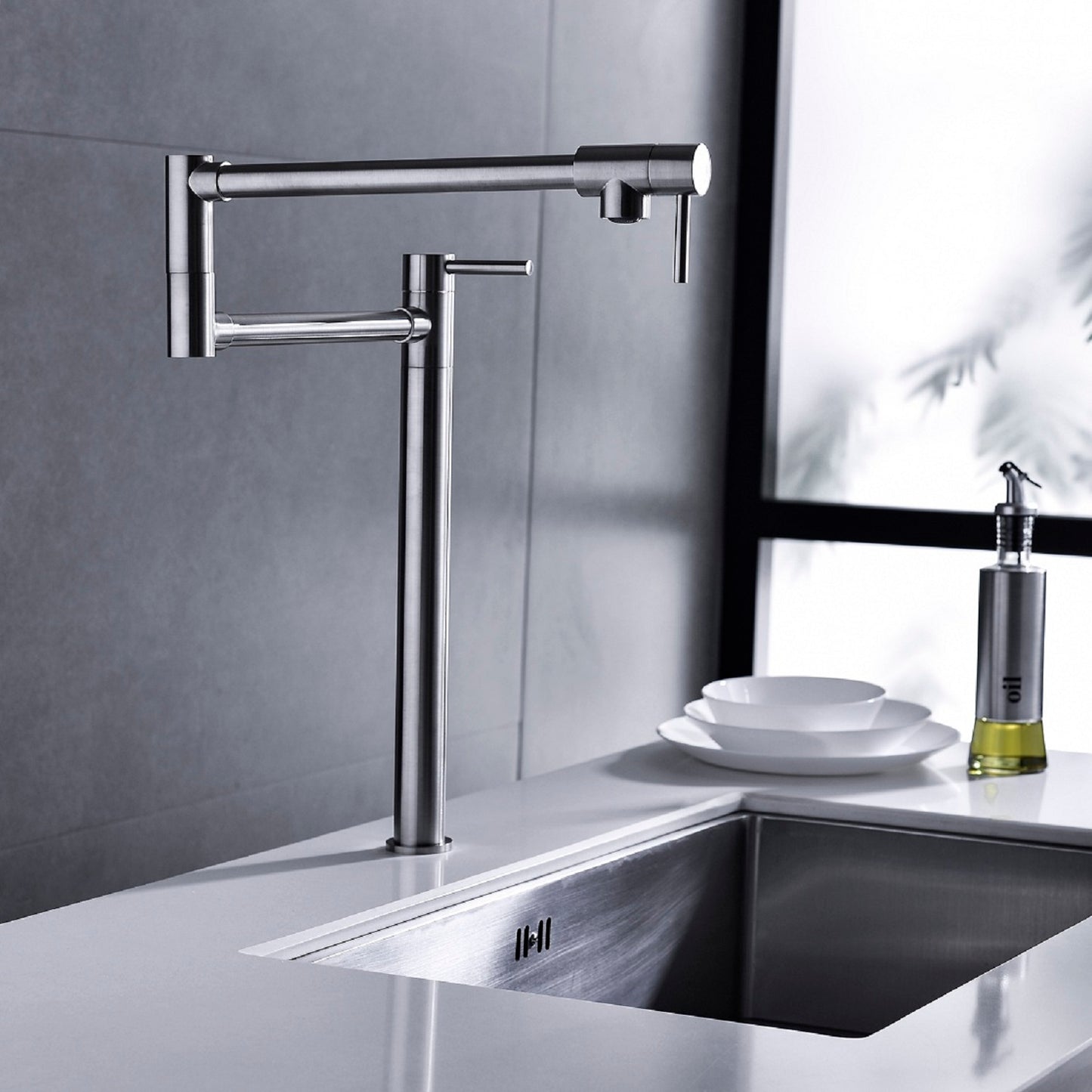 Pot Shaped Filling Faucet With Extended Handle