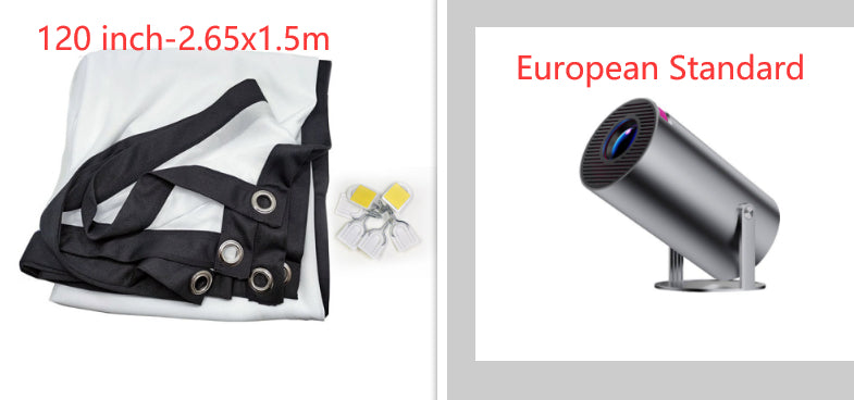 Portable Projector Small Straight Projector For Home Use 180 Degrees Projection Angle Automatic Focus Home Video Projector