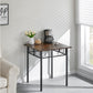 Square Foldable Wood And Metal Tables In The Kitchen, Dining Room