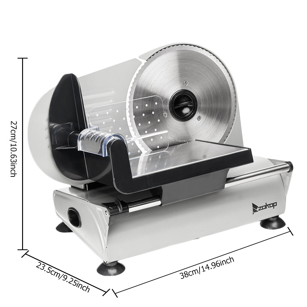 SL526 110V 150W 7.5-inch Semi-automatic Belt Driven Household Slicer