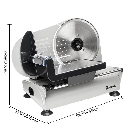 SL526 110V 150W 7.5-inch Semi-automatic Belt Driven Household Slicer