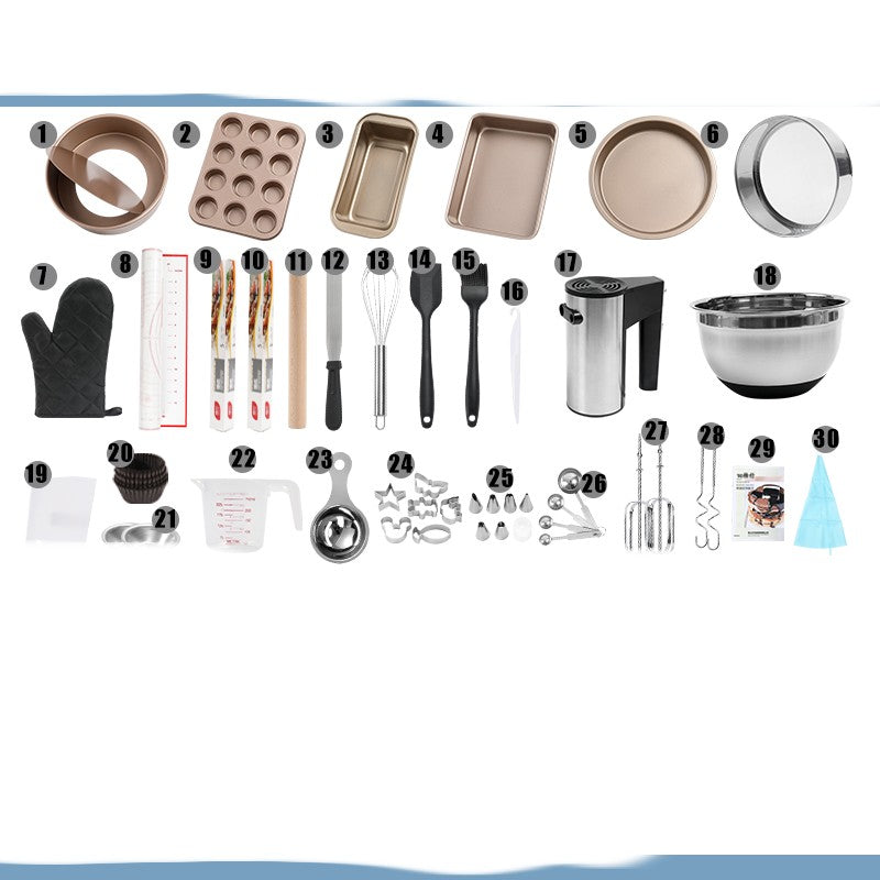 Baking Tools Oven Cake Mold Pan Full Set Pizza Plate