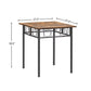 Square Foldable Wood And Metal Tables In The Kitchen, Dining Room