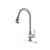 Single Handle High  Pull Out Kitchen Faucet, Single-stage Stainless Steel Kitchen Sink Faucet, With Pull Down Spray