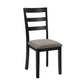 Farmhouse Style Dining Chairs Set Of 2, Wooden Kitchen Chairs, Solid Wood Legs, High Ladder Back, Non-Slip Foot Pads, Sturdy Design, 275lbs Capacity   Perfect For Dining Room Or Kitchen