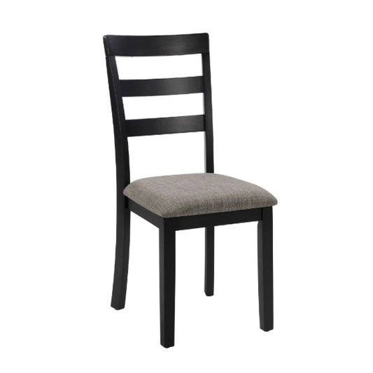 Farmhouse Style Dining Chairs Set Of 2, Wooden Kitchen Chairs, Solid Wood Legs, High Ladder Back, Non-Slip Foot Pads, Sturdy Design, 275lbs Capacity   Perfect For Dining Room Or Kitchen