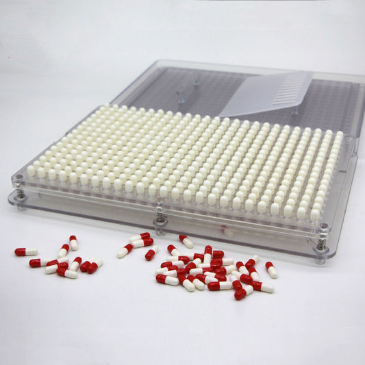 Factory Direct Supply 400 Holes Transparent Capsules Infill Panel Capsules Filling Board Capsule Artifact With Baffle 0001