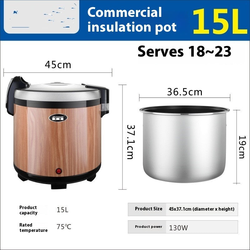 Insulated Rice Barrel 24-hour Electric Heating Commercial Use