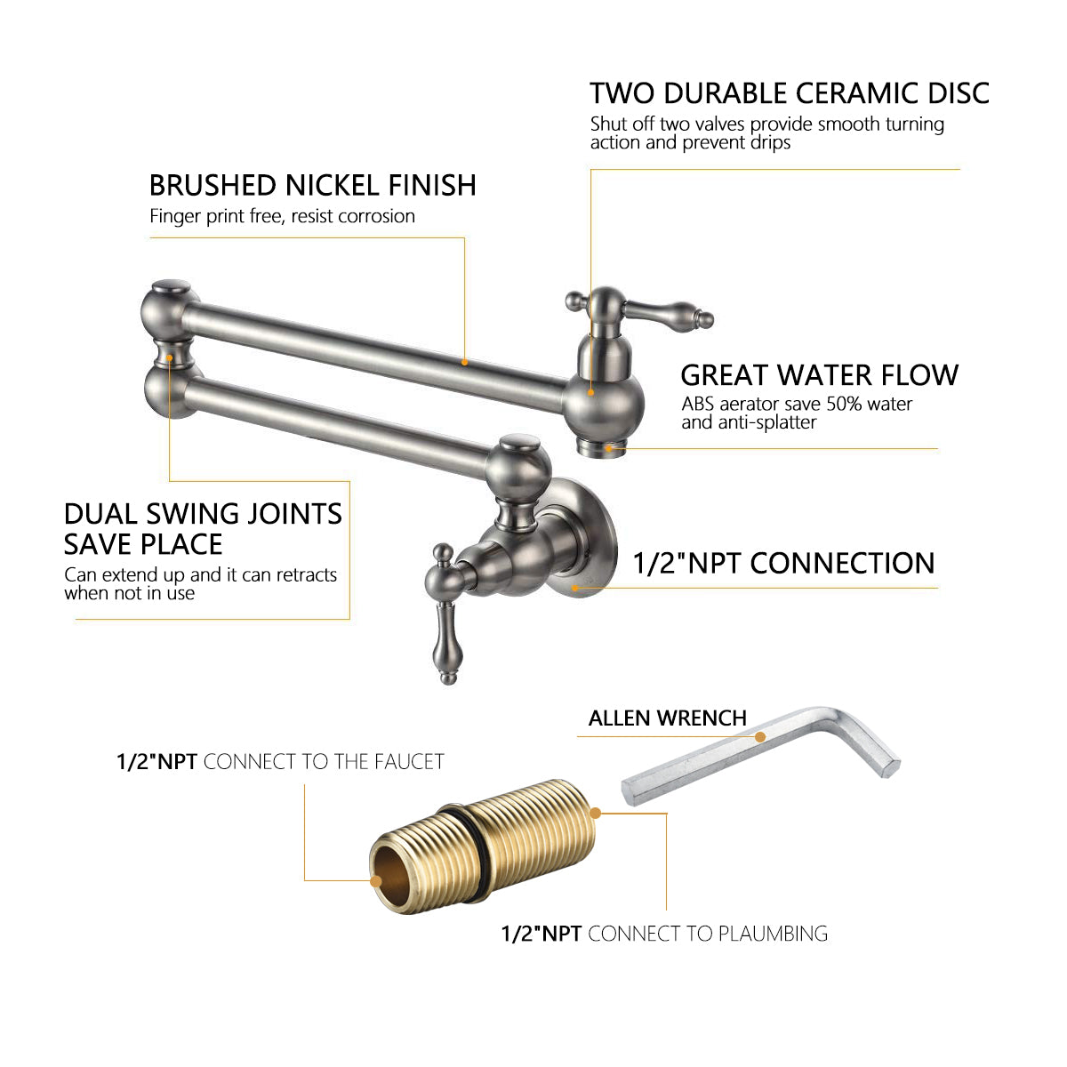 Wall-mounted Folding Faucet